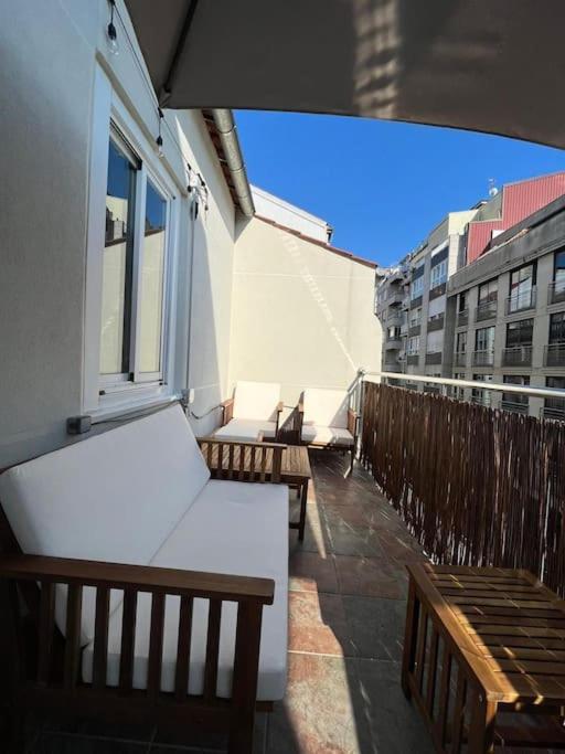 Апартаменты Atico Vintage Con Terraza Виго Экстерьер фото